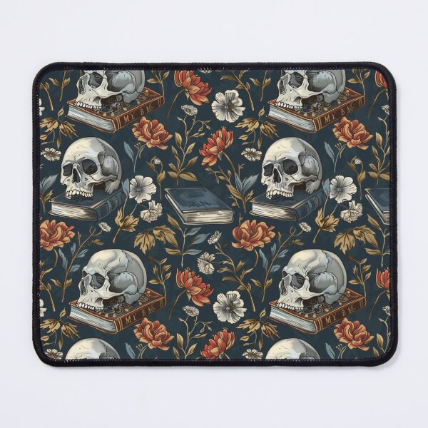 Item preview, Skulls and Books Pattern designed and sold by JenArtish.