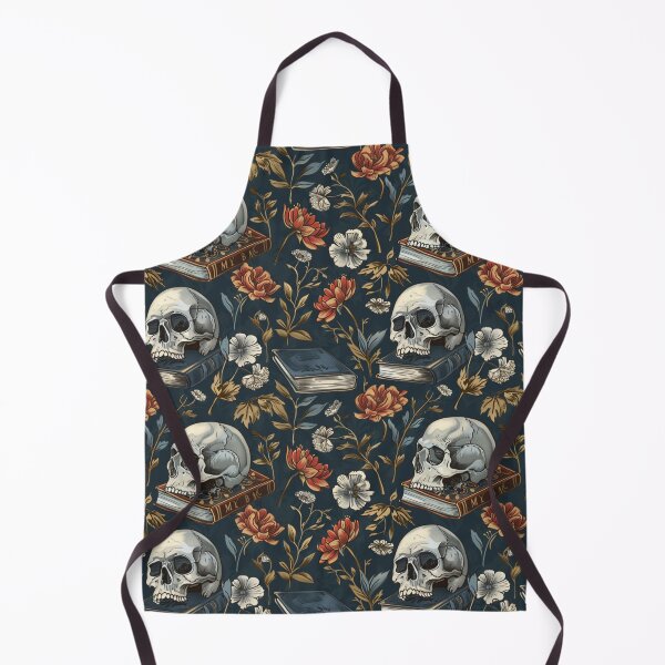 Item preview, Skulls and Books Pattern designed and sold by JenArtish.