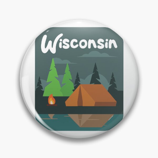 Item preview, Wisconsin Tent Trees Campsite Art designed and sold by TerScott.