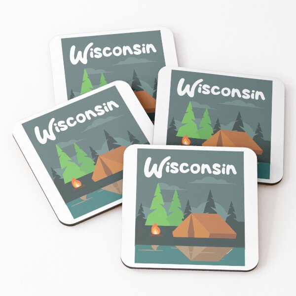 Item preview, Wisconsin Tent Trees Campsite Art designed and sold by TerScott.