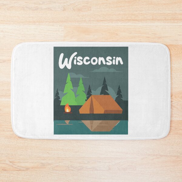 Item preview, Wisconsin Tent Trees Campsite Art designed and sold by TerScott.