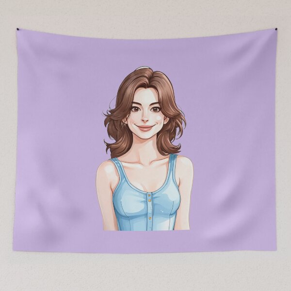 Item preview, Anne Hathaway Cartoon  designed and sold by baranskini.