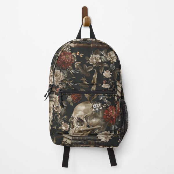 Item preview, Gothic Skulls and Flowers Pattern designed and sold by JenArtish.
