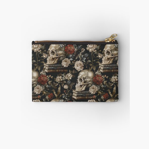 Item preview, Gothic Skulls and Flowers Pattern designed and sold by JenArtish.