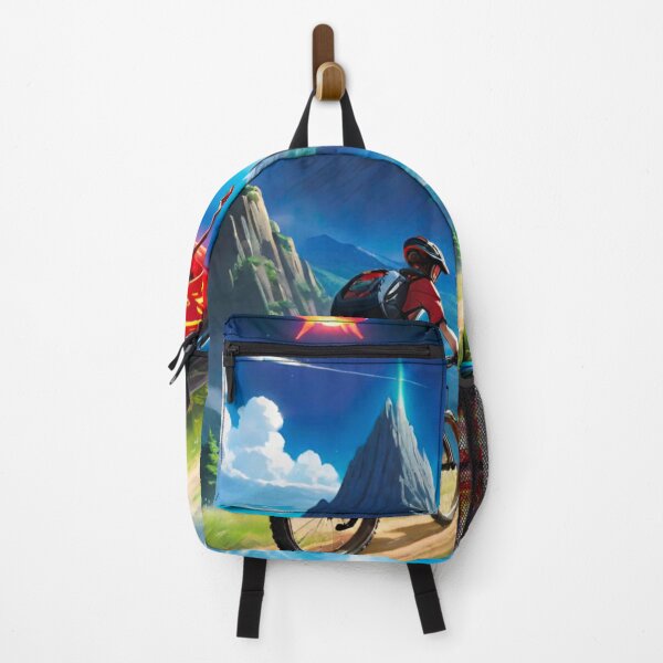 Item preview, Chased by the Unknown: MTB Rider Escaping UFO designed and sold by GrizzlyCollective.