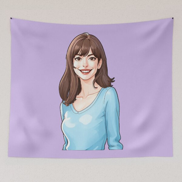 Item preview, Anne Hathaway Cartoon  designed and sold by baranskini.