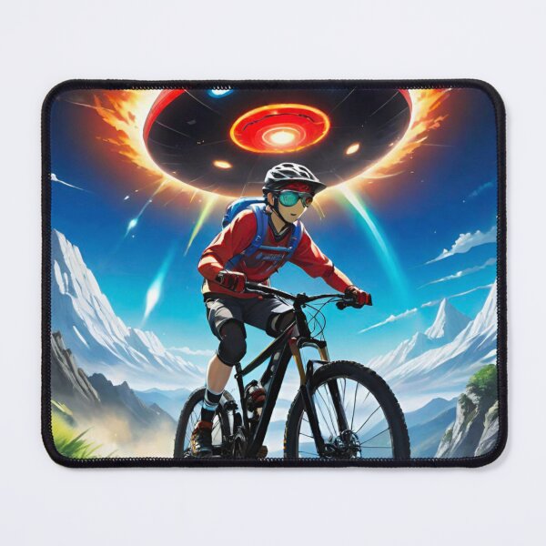 Item preview, Pursued: MTB Rider’s Encounter with UFO designed and sold by GrizzlyCollective.
