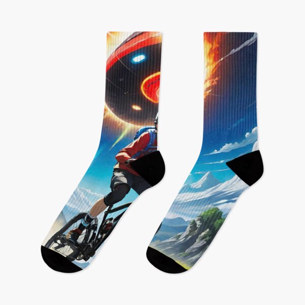 Item preview, Pursued: MTB Rider’s Encounter with UFO designed and sold by GrizzlyCollective.