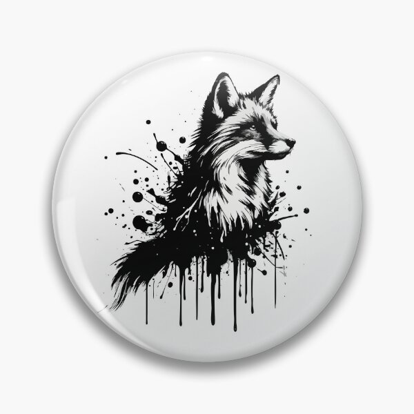 Artikelvorschau, Fuchs vektorisierte Tintentropfen entworfen und verkauft von Visual-Universe.