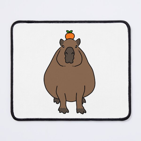Item preview, Cute Capybara with Orange designed and sold by Lyxvrt.