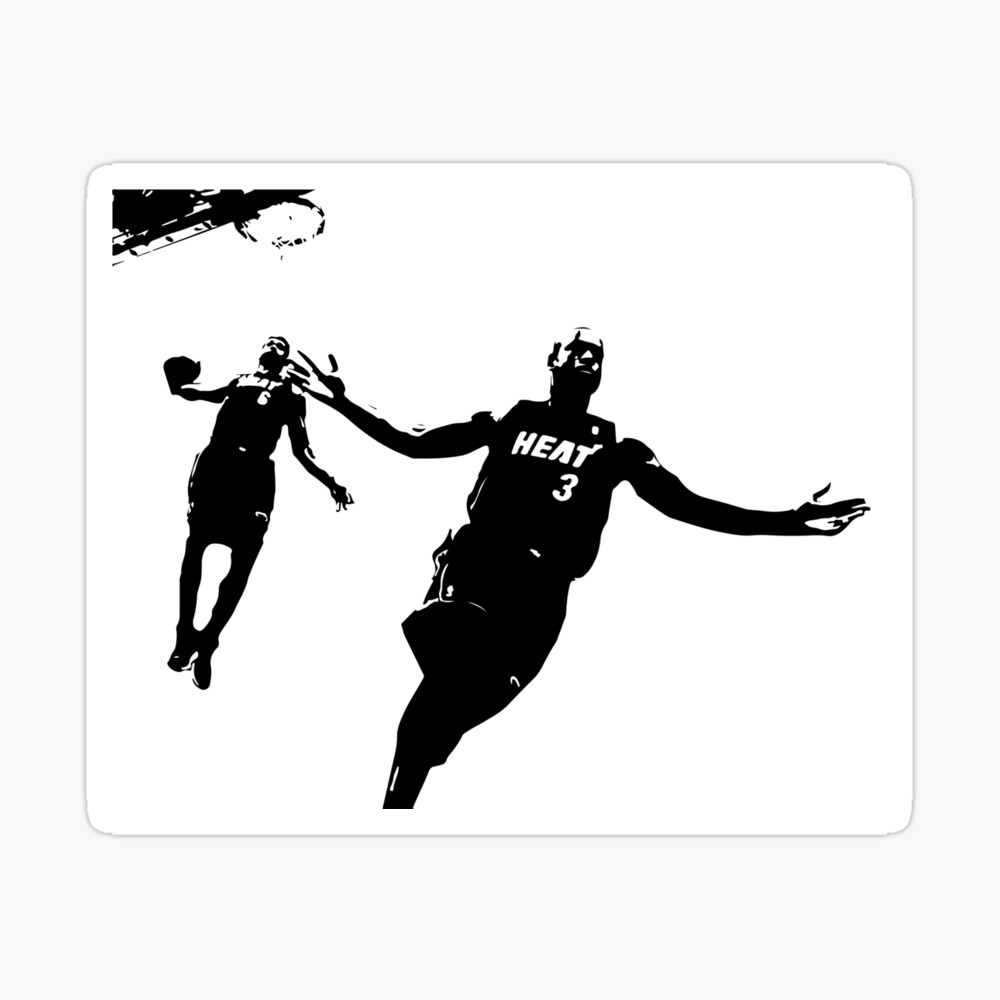 lebron james and dwyane wade poster