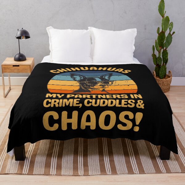 Item preview, Chihuahuas My Partners In Crime Cuddles & Chaos designed and sold by AussieWonders.
