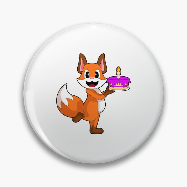 Item preview, Fox Birthday Candle Cake designed and sold by Snabdesign84.