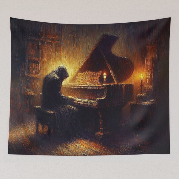 Item preview, Melancholic Pianist: Dark vibes  designed and sold by MarinaFila.