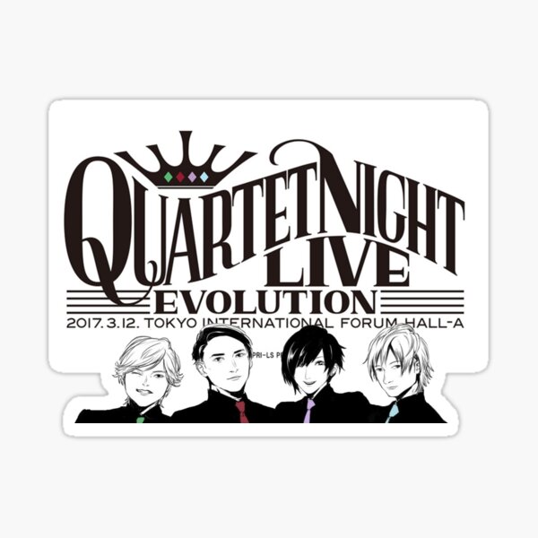 Quartet Night Live Logo Sticker By Ensyo Redbubble