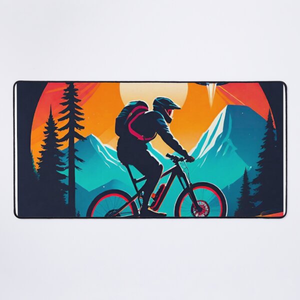 Item preview, Close Encounter: UFO Chasing MTB Rider designed and sold by GrizzlyCollective.