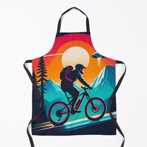 Item preview, Close Encounter: UFO Chasing MTB Rider designed and sold by GrizzlyCollective.