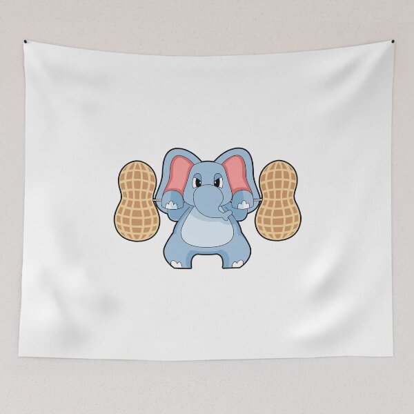 Item preview, Elephant Bodybuilder Peanuts Bodybuilding designed and sold by Snabdesign84.