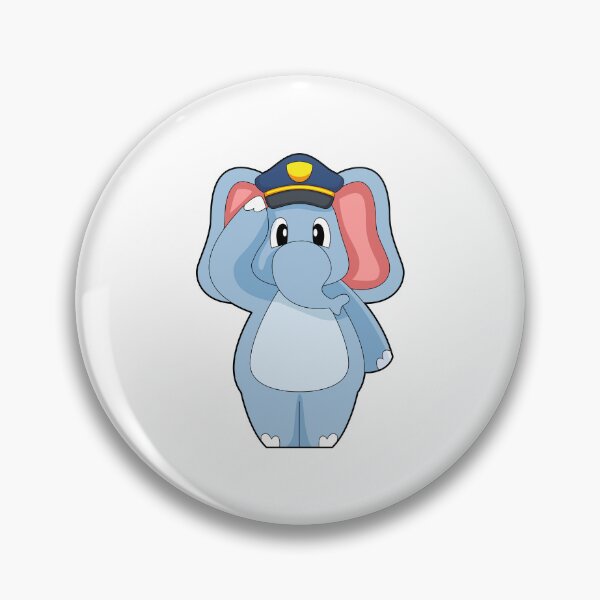 Item preview, Elephant Cop Police hat Police designed and sold by Snabdesign84.
