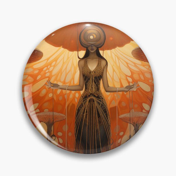 Item preview,  Mushroom Goddess, Soma Diety, Art Nouveau Mushroom Art designed and sold by Art.Fusion.Studio.