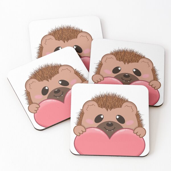 Item preview, Hedgehog Sending Love & Hedgehugs designed and sold by WooCatSuko.