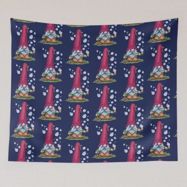 Item preview, Gnome blowing bubbles designed and sold by SarahCD13.