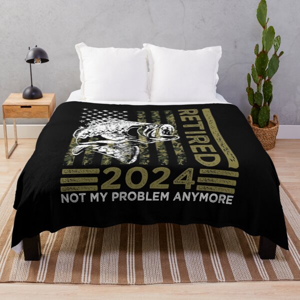 Item preview, Funny Fishing Retired 2024 Not My Problem Anymore Retirement designed and sold by CHAKSTYLE.