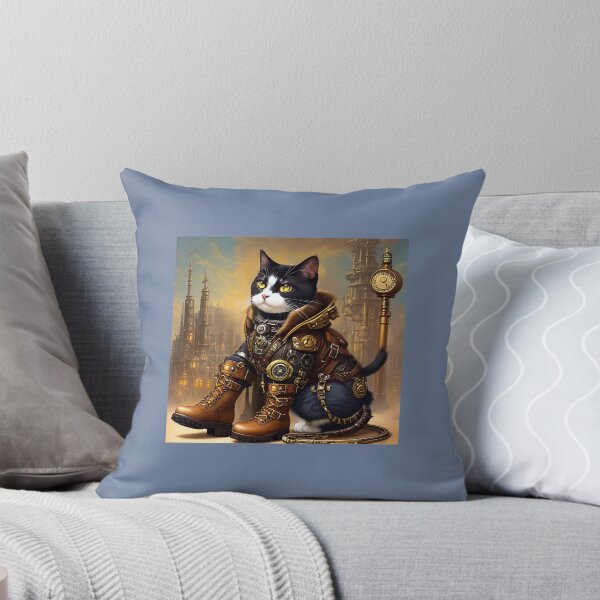 Item preview, Cat in boots steampunk stile designed and sold by Elena Dunaeva.