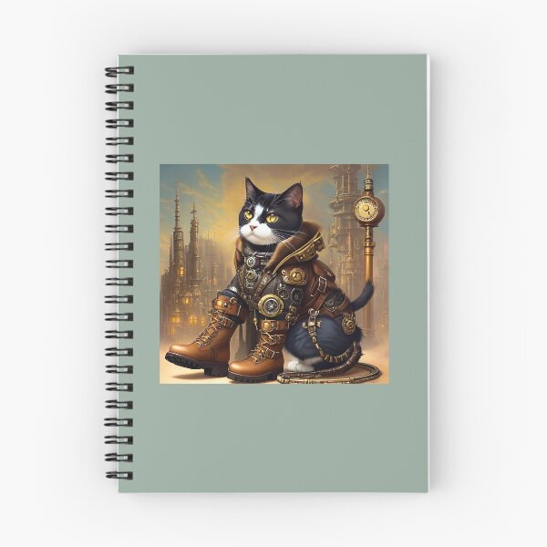 Artikelvorschau, Katze in Stiefeln Steampunk Stil entworfen und verkauft von Elena Dunaeva.