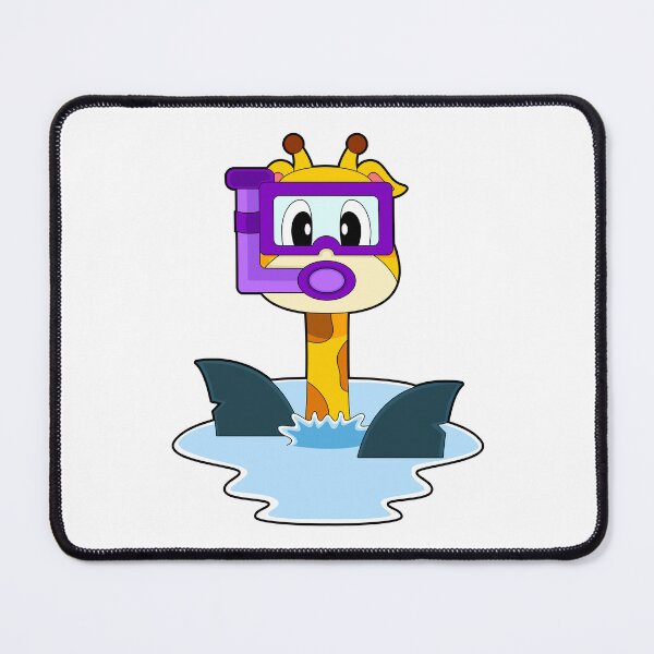 Item preview, Giraffe Swimming Shark fins designed and sold by Snabdesign84.
