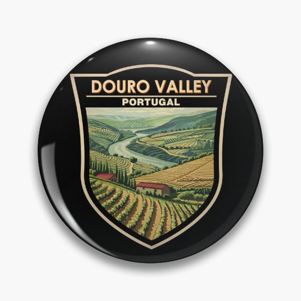 Item preview, Douro Valley Portugal Travel Art Badge designed and sold by KrisSidDesigns.