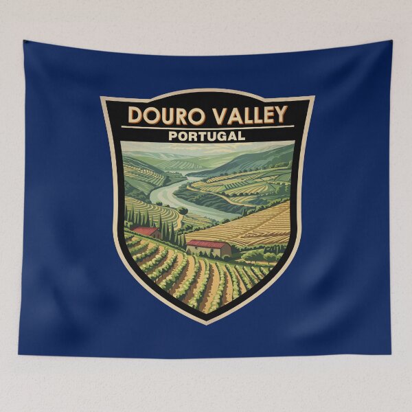 Item preview, Douro Valley Portugal Travel Art Badge designed and sold by KrisSidDesigns.