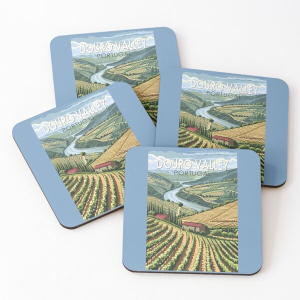 Item preview, Douro Valley Portugal Travel Art Vintage designed and sold by KrisSidDesigns.