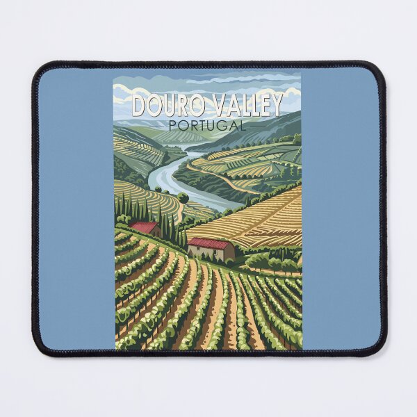 Item preview, Douro Valley Portugal Travel Art Vintage designed and sold by KrisSidDesigns.