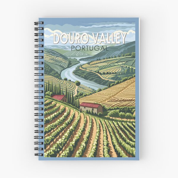 Item preview, Douro Valley Portugal Travel Art Vintage designed and sold by KrisSidDesigns.