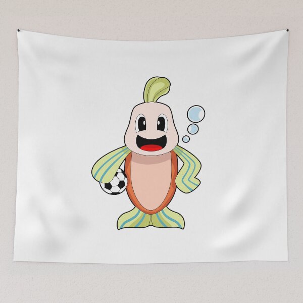 Item preview, Fish Soccer player Soccer Sports designed and sold by Snabdesign84.
