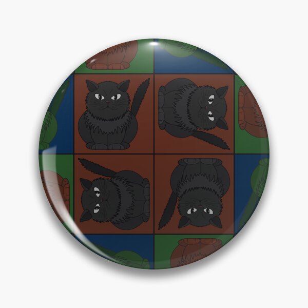 Item preview, Pattern with the cat Tomeo in squares designed and sold by Cherevan.