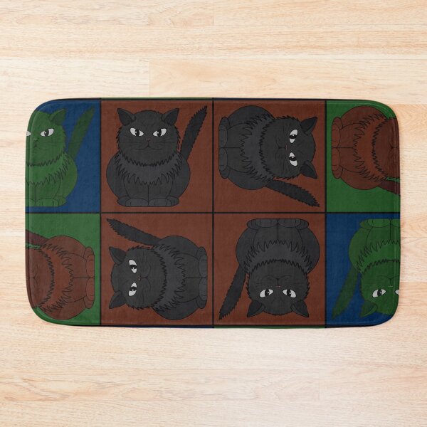 Item preview, Pattern with the cat Tomeo in squares designed and sold by Cherevan.