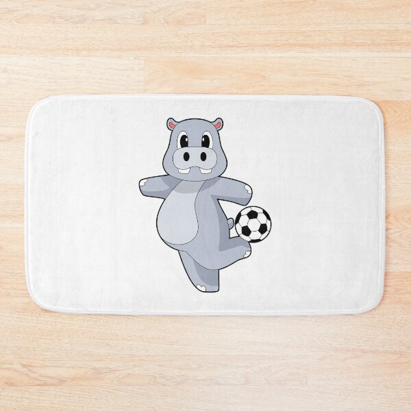 Aperçu de l'œuvre Hippo Soccer player Soccer Sports créée et vendue par Snabdesign84.