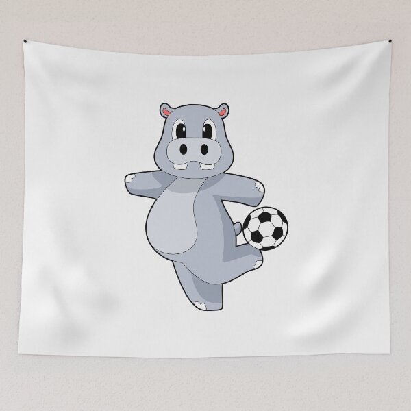 Item preview, Hippo Soccer player Soccer Sports designed and sold by Snabdesign84.