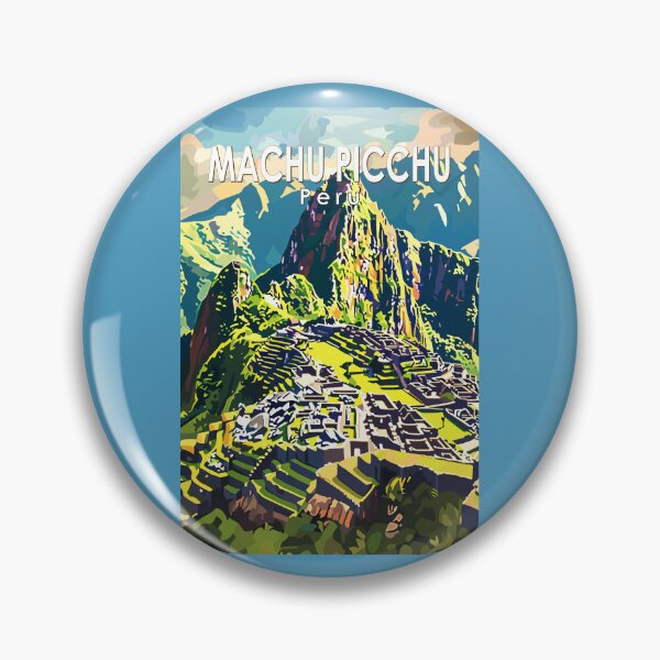 Item preview, Machu Picchu Peru South America Travel Art Vintage designed and sold by KrisSidDesigns.