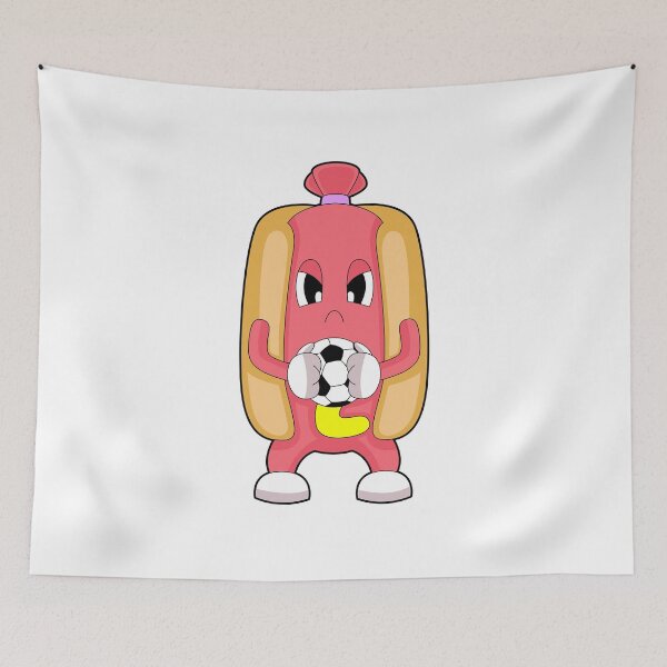 Item preview, Hotdog Soccer player Soccer Sports designed and sold by Snabdesign84.