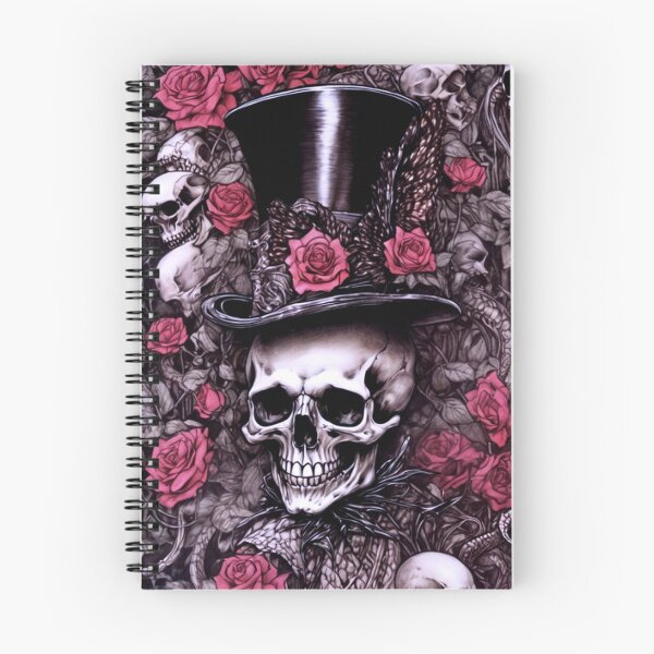 Item preview, Classic Gothic Music Rocker Skull and Roses designed and sold by TheDarkWardrobe.