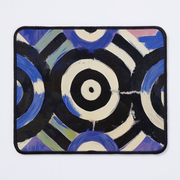 Item preview, Bohemian African Bold Color Blue Abstract designed and sold by Gourmet Neko Art | .