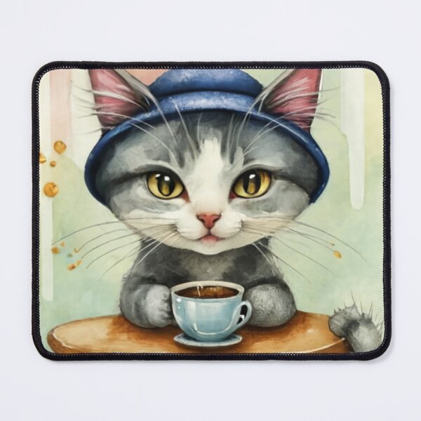 Item preview, Cat at the table. designed and sold by Myriam Iart.