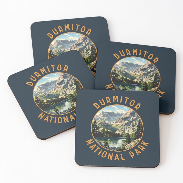 Item preview, Durmitor National Park Montenegro Retro Distressed Circle designed and sold by KrisSidDesigns.