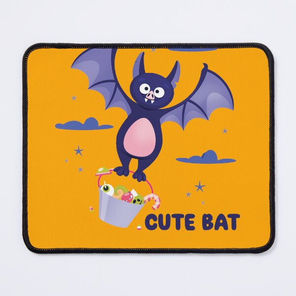 Item preview, Cute Halloween Blep Bat with candy Pail designed and sold by leenstoore.