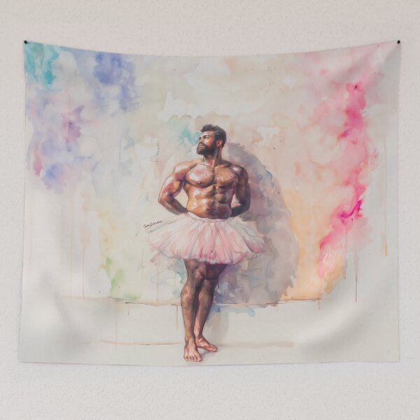 Item preview, Tutu Power: Graceful Strength Art Piece - GayDoodles Art designed and sold by GayDoodles.