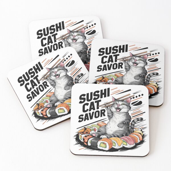 Item preview, Sushi Cat Delight. designed and sold by LaughWear Co..