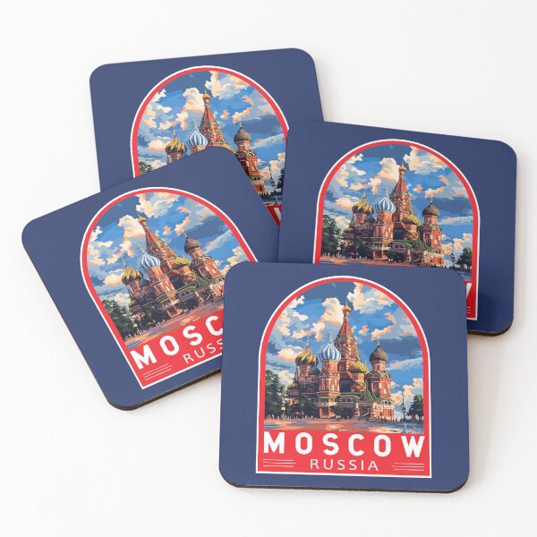 Artikelvorschau, Moskau, Russland, Reisekunst, Emblem entworfen und verkauft von KrisSidDesigns.